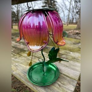 Hanging Bird Feeder with Solar Light